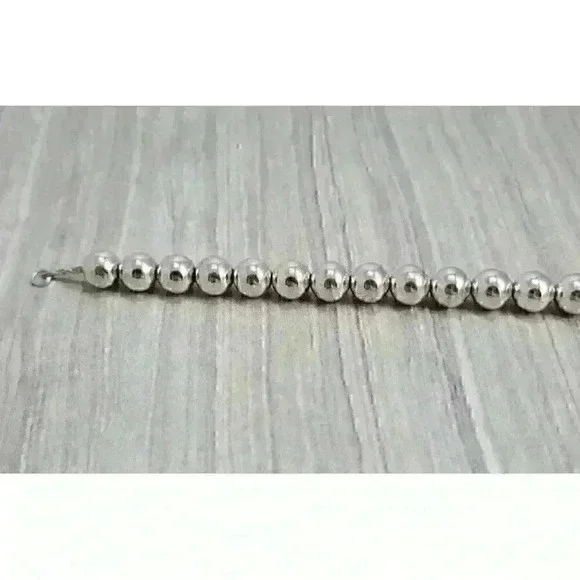 Tiffany & Co Sterling Silver HardWear Ball Bracelet 7.4" - Picture 6 of 9
